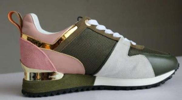 

2018 new arrival luxury brand green color ca ual hoe women de igner neaker men hoe genuine leather fa hion mixed color no original box