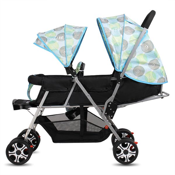 

twinsbaby тачка детская тележка легкий складной детская коляска передние и задние сиденья могут быть откинуты двойной тележки багги
