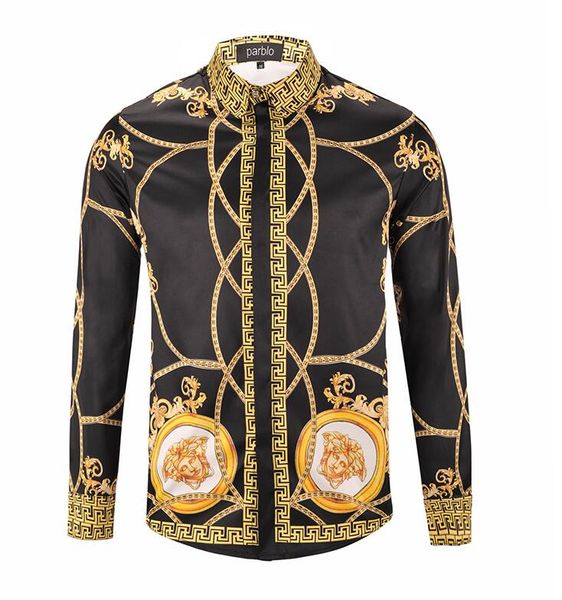 

High end hirt brand polo of men floral print colour mixture luxury ca ual harajuku hirt long leeve men 039 medu a hirt medu a hir