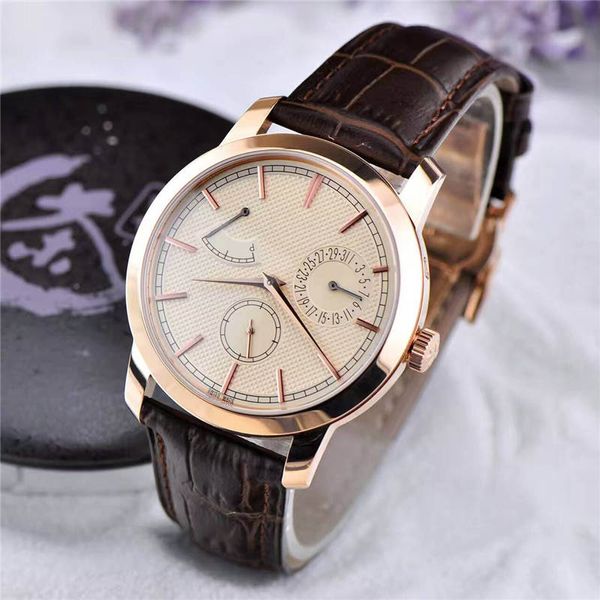 

2019 new listing luxury mens watches automatic watch 40 hours power reserve date display steel material luxury wristwatch, Slivery;brown