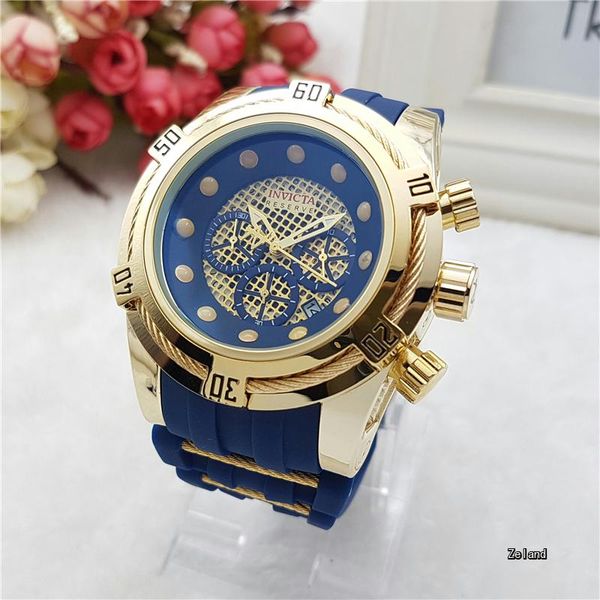 

INVICTAS luminous / calendar outdoor sports quartz men's watch DZ7333 all pointers can work grid wire large dial