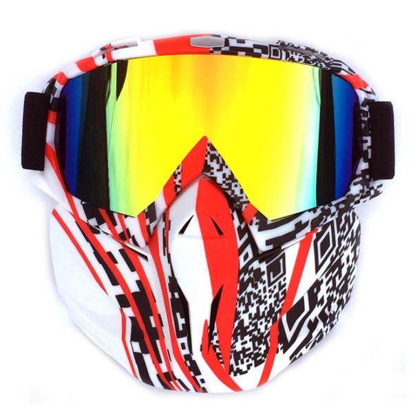 

2018 latest goggles tactics eyes protector with face mask support outdoor motorcycle racing cycling protector accessories