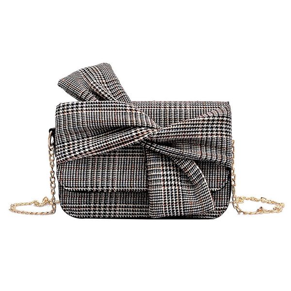 

women tide wild hong kong bowknot small square cross-body bag clutch bag shoulder phone coin package handbag