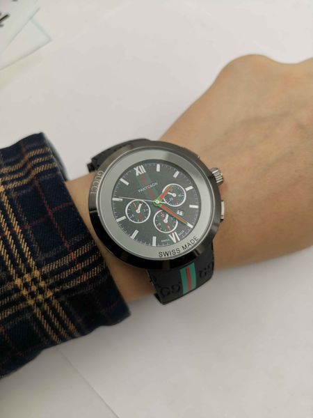 

ЛОГОТИП GC Мода Простой Дизайн Унисекс Мужские Женщины Леди Кожаные Часы Повседне