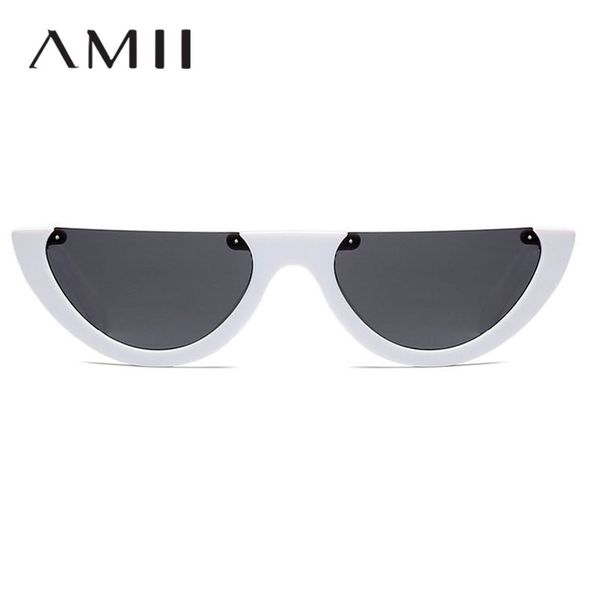 

women cat eye small black white red colorful transparent sunglasses vintage half frame sun glassesfemale male uv400 sd23, White;black