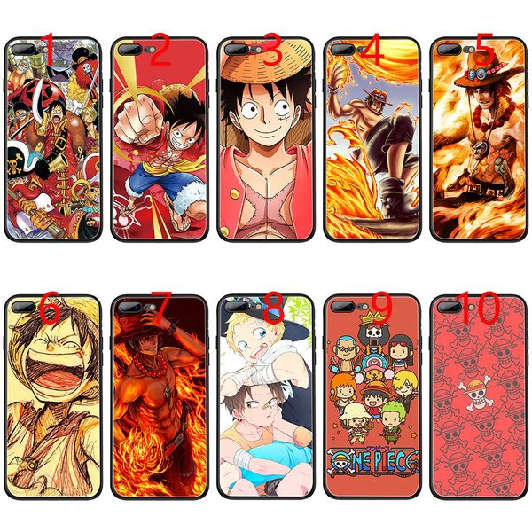 

One Piece Portgas Monkey Luffy Sabo Soft Black TPU Phone Case for iPhone XS Max XR 6 6s 7 8 Plus 5 5s SE Cover