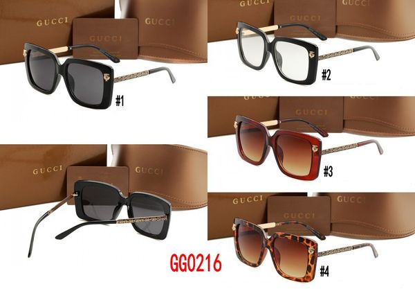 

2018 new luxury round ungla e european brand fa hion ungla e women de igner gradient oval un gla e with ca e g0216