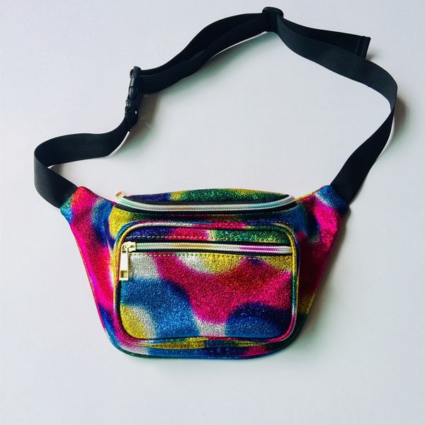 

new heuptas purse waist bag waist bag fanny pack fashion belt laser holographic pack translucent belt purse