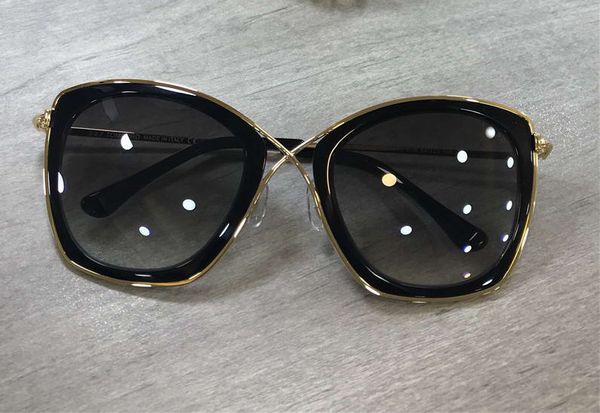 

0605 india womens sunglasses gold black/grey smoke sun glasses new with box, White;black