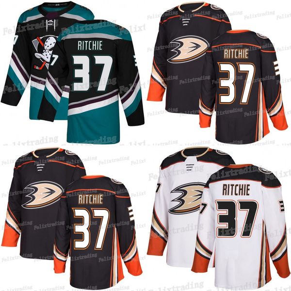 

37 Nick Ritchie 2019 Anaheim Ducks Kevin Roy Steel Pontus Aberg Max Comtois Jakob Silfverberg Patrick Eaves Corey Perry Carter Rowney Jersey