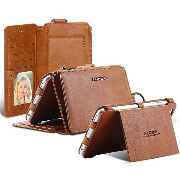 

floveme for iphone x phone cases ranger 2in1 multi-functional leather handbag retro business wallet case for samsung note 8 phone case