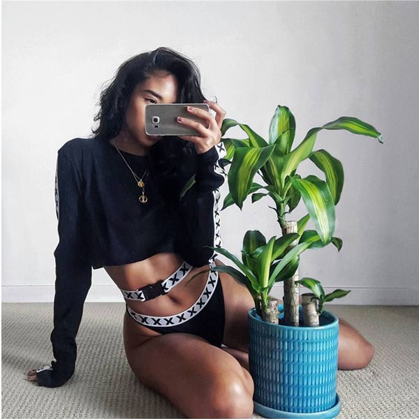 

black short women fashion for women european o-neck casual american streetwear sweatshirts and hoodies hoodies getdv