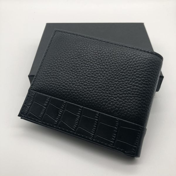 

Luxury popular men's leather short clip wallet clip MT wallet MB designer wallet credit card holder pocket photo M B advanced box