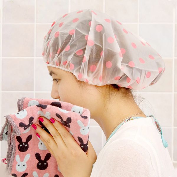 

waterproof bath cap shower cap female bath headset kitchen articles cooking frying oil smoke cap
