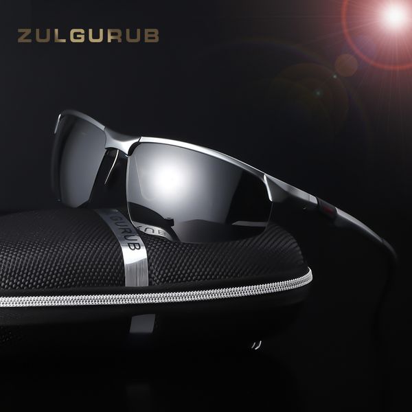 

zulgurub aluminum magnesium men's sunglasses polarized coating mirror sun glasses oculos male eyewear accessories for men 3121, White;black