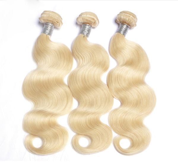 

elibess 100% human hair weave bundles 613# color body wave 3pcs lot, dhl, Black