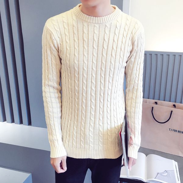 

2017 new fashion cashmere sweaters blend winter autumn o-neck long sleeve pullovers soft warm knitwear, White;black