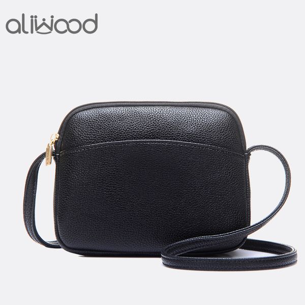 

aliwood simple leather women shoulder messenger bag fashion cute small flap ladies crossbody bag handbag purse bolsas feminina