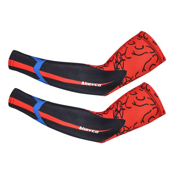 

outdoor running cycling sports safety protective arm sleeves camping climb cuff bike bicycle fishing uv protection oversleeve, Black