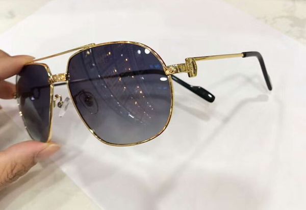 

mens gold pilot da occhiali shaded in grey sunglasses sunglasses sole sonnenbrille glasses new men box vhgcr, Slivery;brown