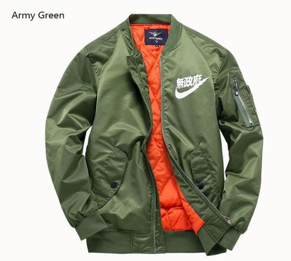 

Casual Designer Jackets Male Clothing Polit Jackets Army Green Dark Blue Black Size S-6XL Zipper Nylon Mens Jackets Fashion Windbreaker