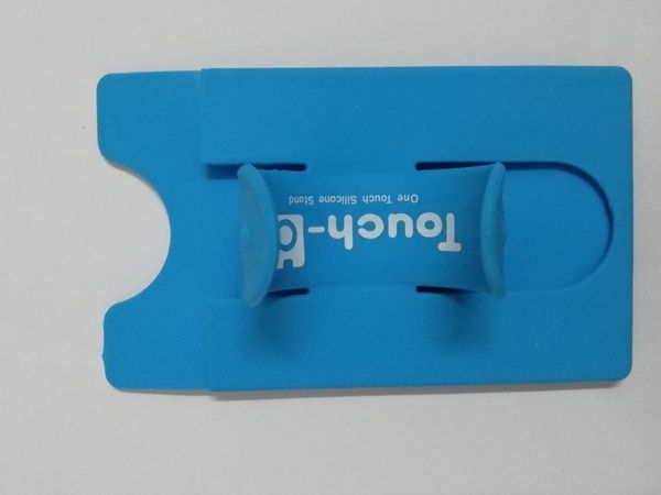 

oem promotion item smart wallet mobile card holder cell phone credit card holder silicone mobile phone id card holder with custom logo