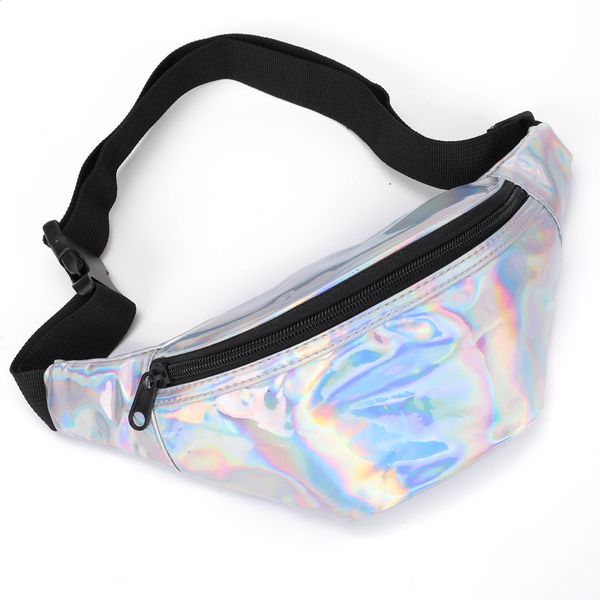 

new arrival women stylish mini waist pack pouch laser colorful leather fanny packs multifunction designer for young elegant lady
