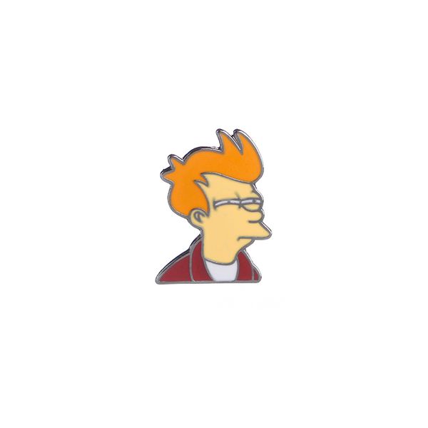 

Мультфильм Комиксы Футурама Philip J. Fry Брошь Эмаль Pin для Джинсовые куртки сумки Акс