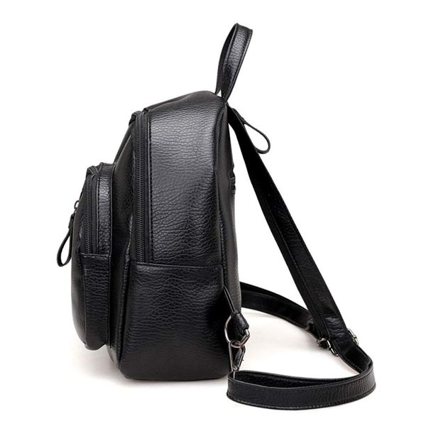 

mini backpack, classic leather travel daypack shoulder bag for women girls