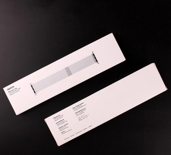 

Fashion Paper Watchband Boxes for Apple Watch Milanese Band Dedicated 38mm 42mm for iwatch Watchband Packing Boxes