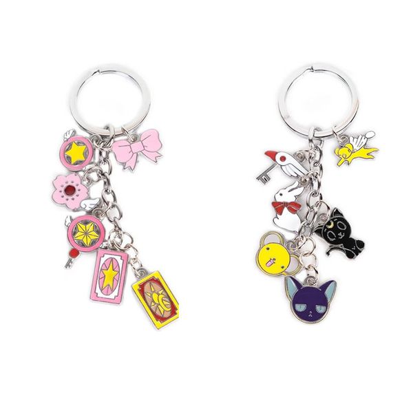 

anime keychian japan anime card captor sakura cardcaptor sakura kero full character keychain keyrings portachiavi, Silver