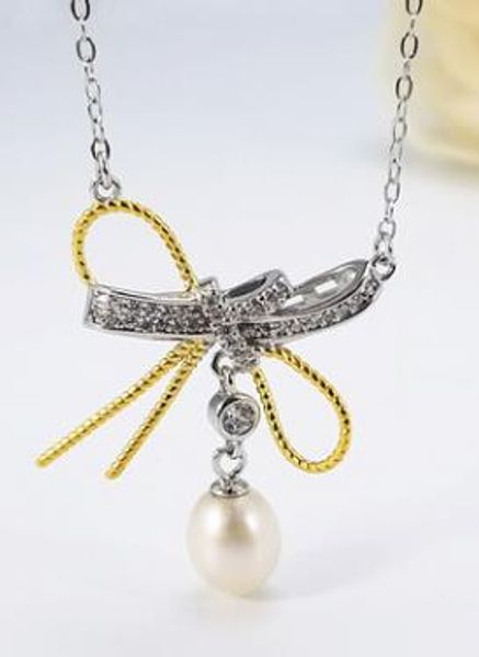 

fashion wild freshwater pearl clavicle chain s925 sterling silver pendant