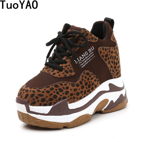 

fashion 2019 women ankle boots autumn platform boots hidden increasing sneakers 11 cm heels wedge woman breathable shoes, Black