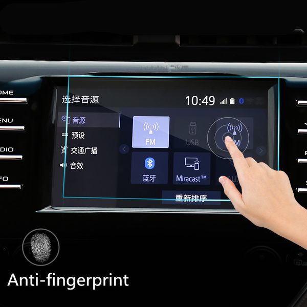 

car gps display tempered glass screen protector fit for toyota camry 2018