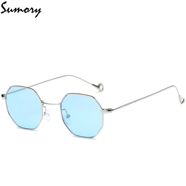 

classic small frame sunglasses men vintage brand designer little alloy frame goggles gradient lens eyewear accessories uv400, White;black