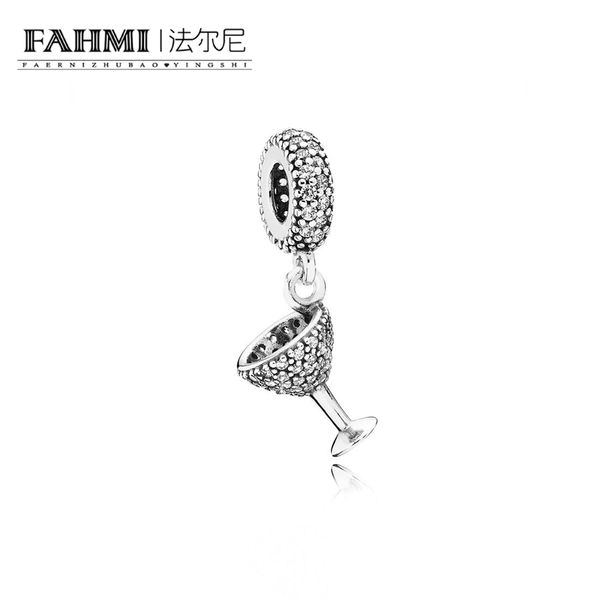 

fahmi 100% 925 sterling silver 1:1 original 791535cz authentic temperament fashion glamour retro pendant wedding women jewelry, Black