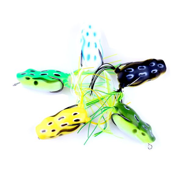 

new lifelike artificial big mouth ray frog designer lure 12g 5.5cm ater swimming popper blackfish rubber soft baits