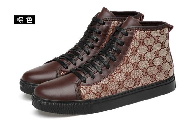 

2019 sneakers luxury men shoes casual shoes fashion brand male shoe 2 color brand selling model 38-45 bmm378, Black
