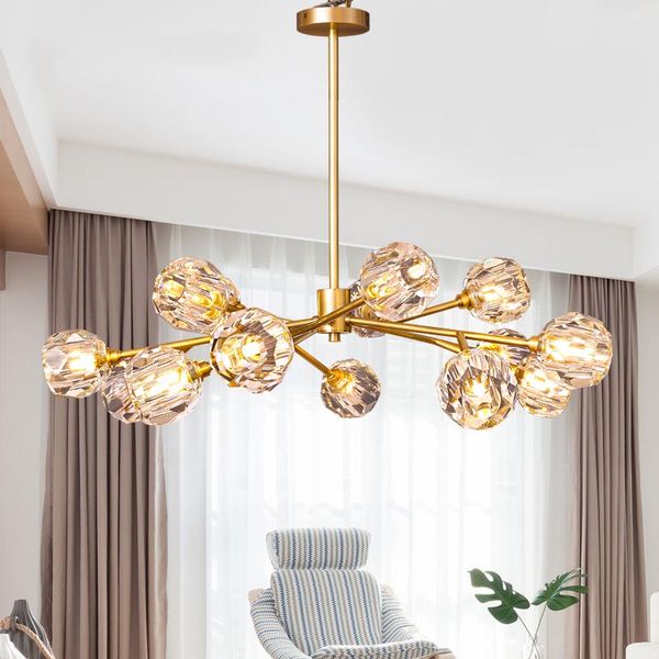 

modern light society chandelier for livingroom fkbr painted gold black fixtures suspension copper in creating