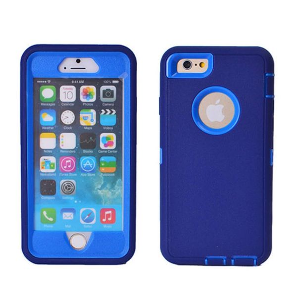 

premium quality for iphone 8 plus case shockproof phone case silicone + pc hydrid 2in1 for iphone robot case