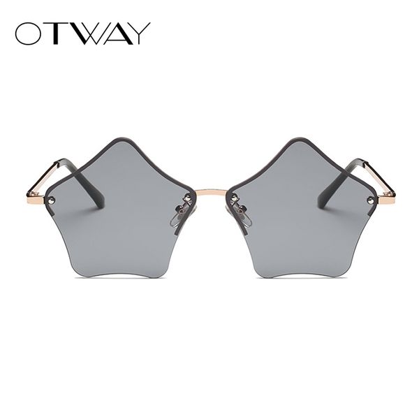 

otway unique sunglasses women ocean star shape lens sun glasses alloy full frame gradient shades ladies fshion sunglasses oculos, White;black
