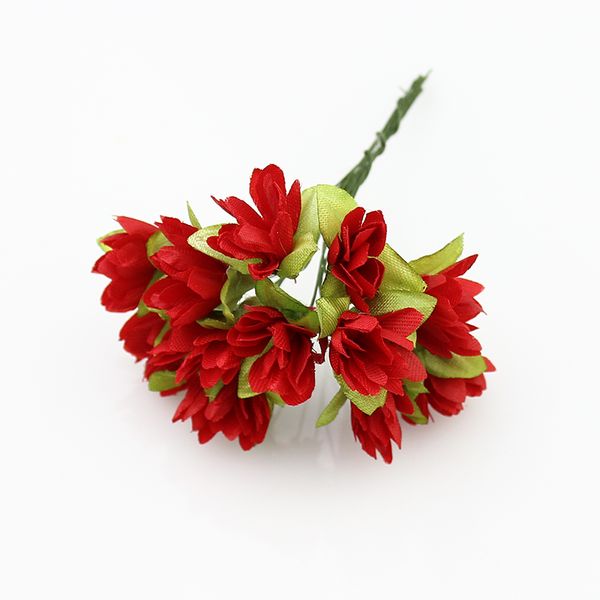 

festive 1.5cm fabirc artificial cherry blossoms flowers for wedding decoration/silk flowers for wreath scrapbooking (144pcs/lot