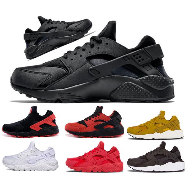 

huarache 4.0 hurache 1.0 speed trainers triple black white gold red women sports shoes fashion sneakers running shoess mens