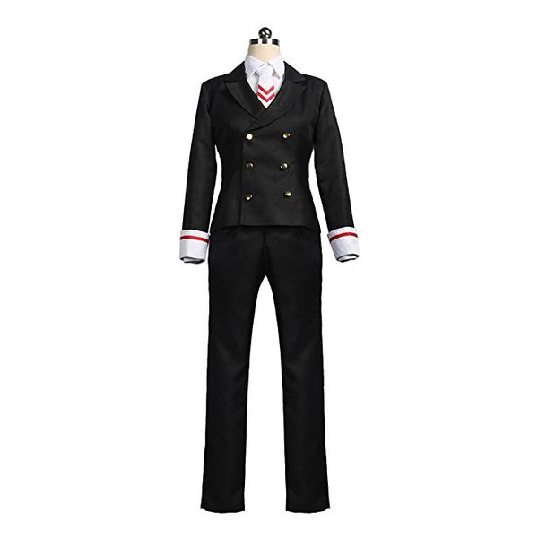 

card captor sakura cosplay costumes syaoran li school halloween uniform, Black