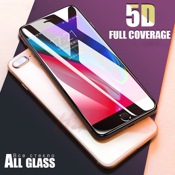 

Новое 5D Full Cover Edge закаленное стекло для iPhone 7 8 6 Plus Screen Protector для iPhone 6 6s 7 Plus Film Protection G