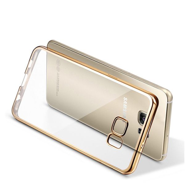 

Роскошный ультратонкий чехол для телефона ТПУ для Samsung Galaxy S5 S6 S7 Edge S8 S9 Plus S10 Plus S10e No