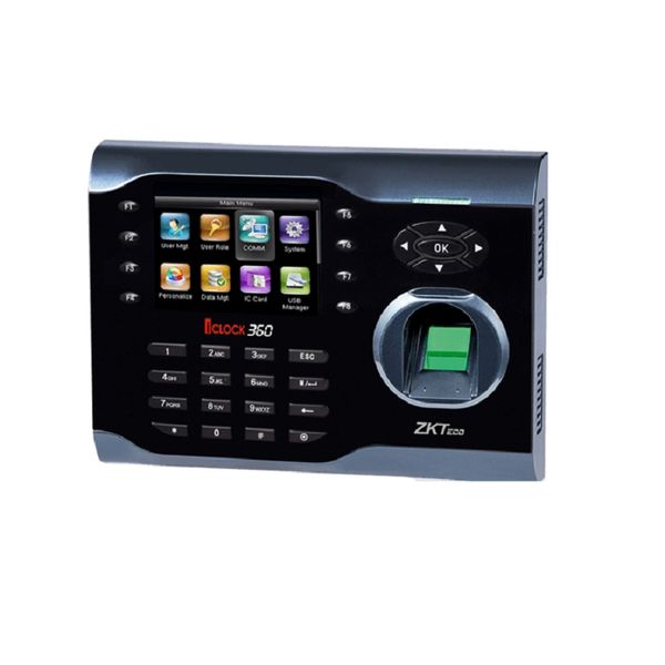 

Zk отпечатков пальцев время посещаемости терминал iClock360 3,5-дюймовый экран 125 кГц EM ID карты перфокарты и отпечатков пальцев часы системы