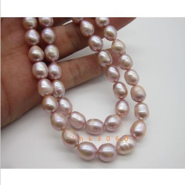 

charming 11-13mm pink south sea natural pearl necklace 35" 14k yellow gold clasp, Silver