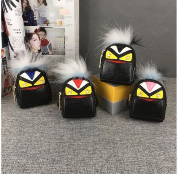 

роскошный мешок очарование монстр искусственная кожа небольшой мини портмоне брелок кошелек женщин мини сумка брелок сумка кулон