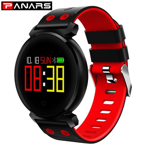

panars sport smart bracelet watch blood pressure heart rate sleep monitor blood oxygen pedometer waterproof clock for ios androd, Slivery;brown